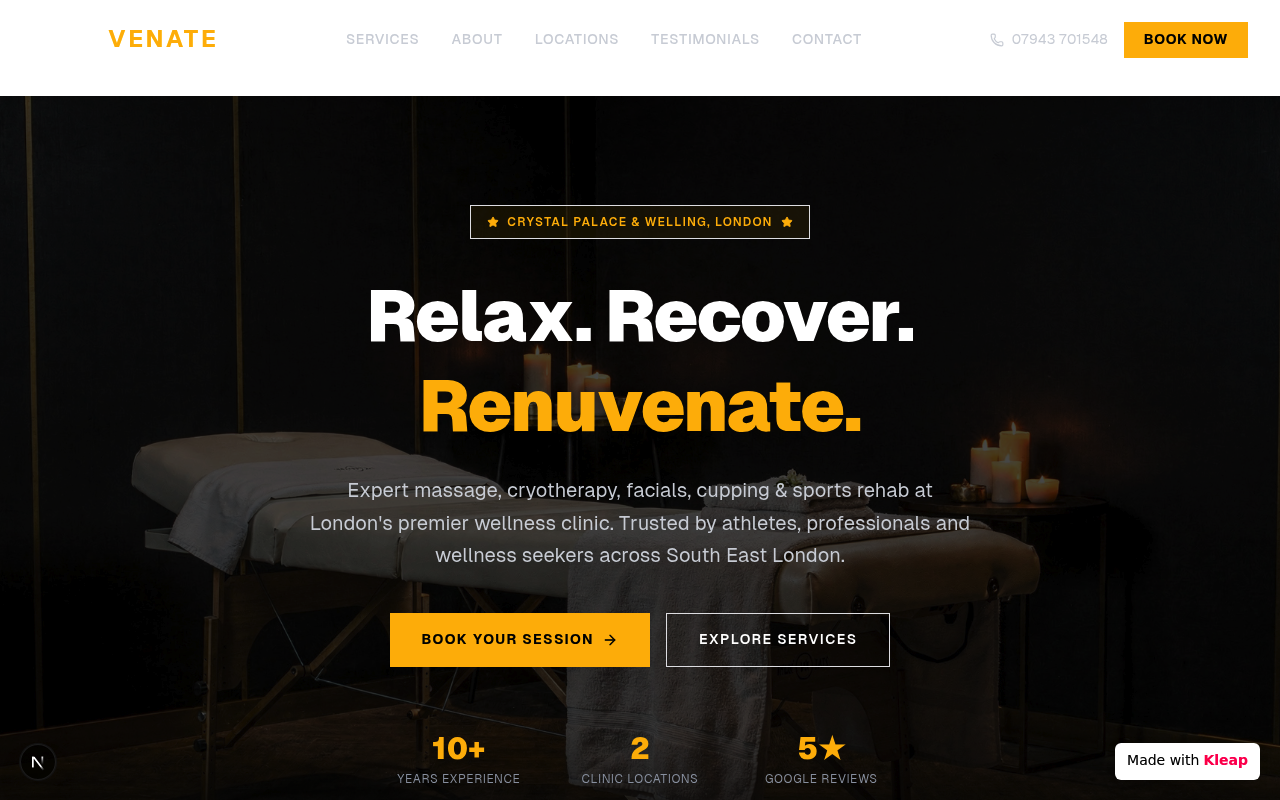 Renuvenate website example