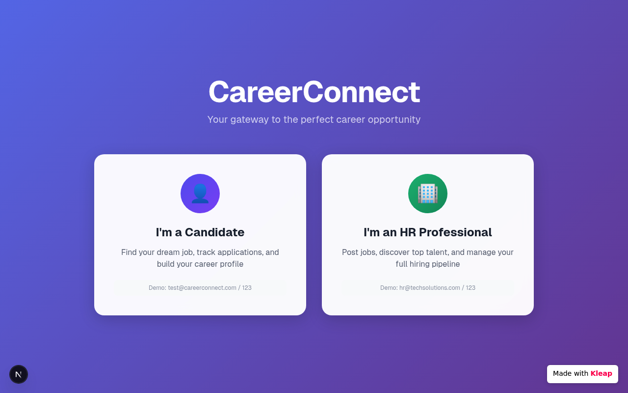 Core Features website example