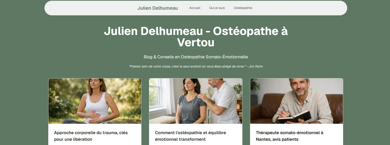 Julien Delhumeau - Site entrepreneur