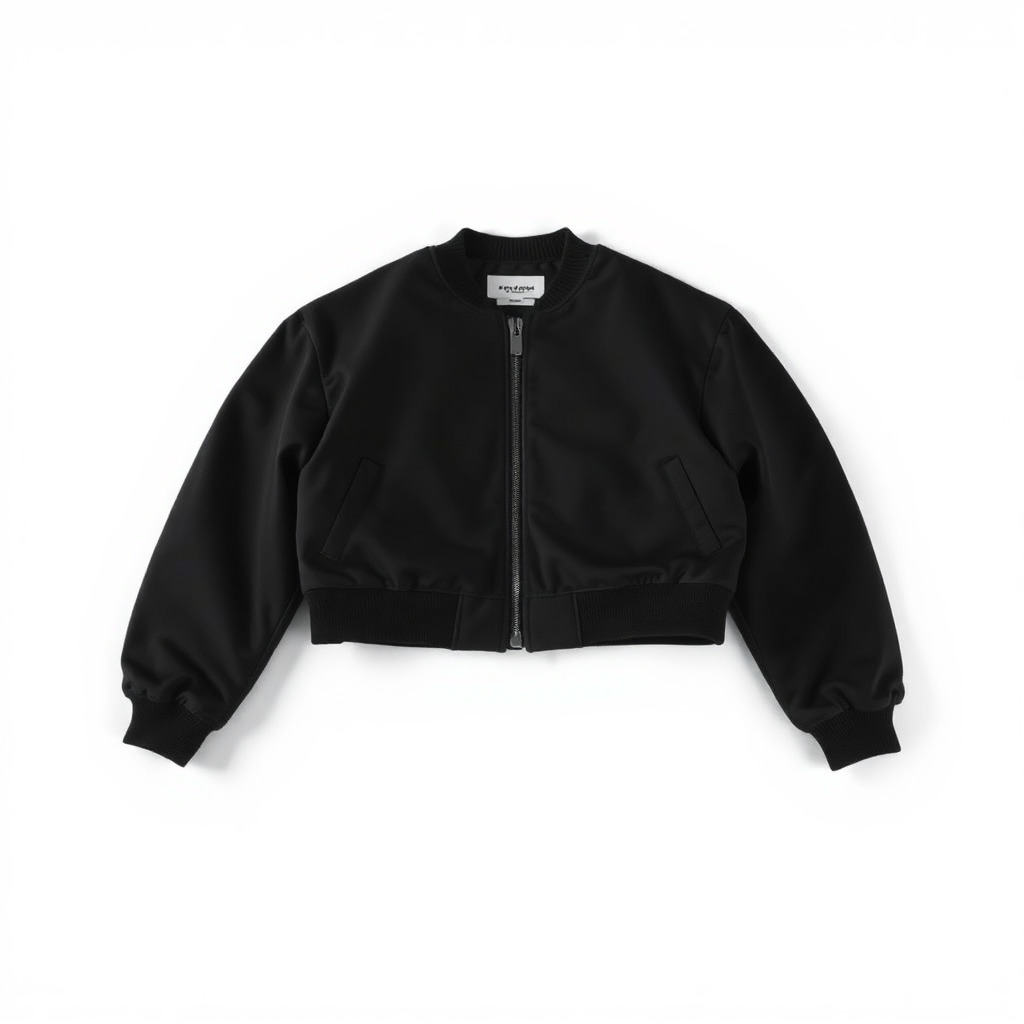 02 / Cropped Wool Bomber Jacket