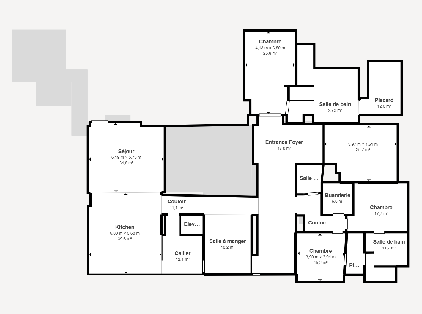 Plan 2D floor 2 — Homenity Virtual