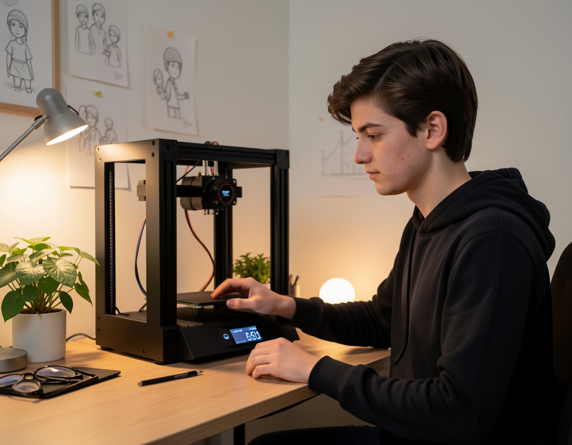 Person using the OBSIDIAN FORGE X500