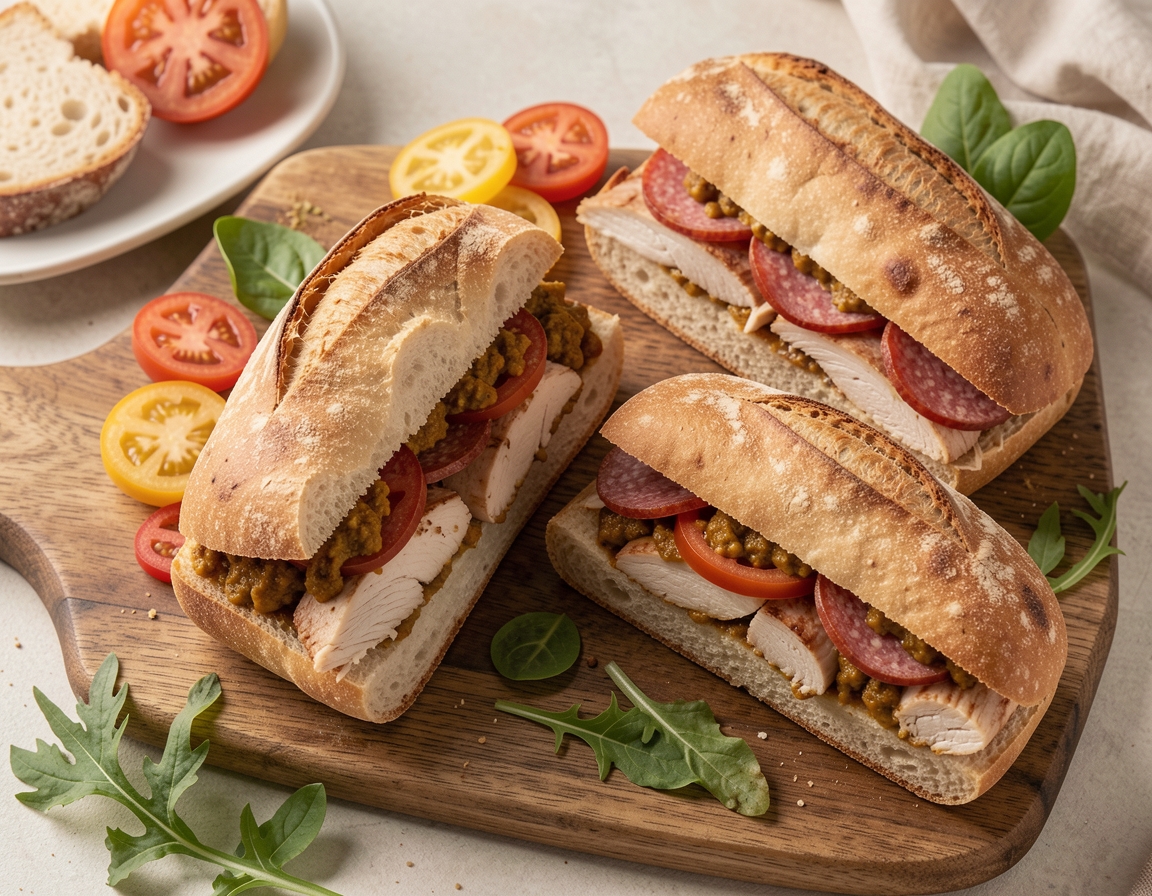 Frische Sandwiches von Next Stop