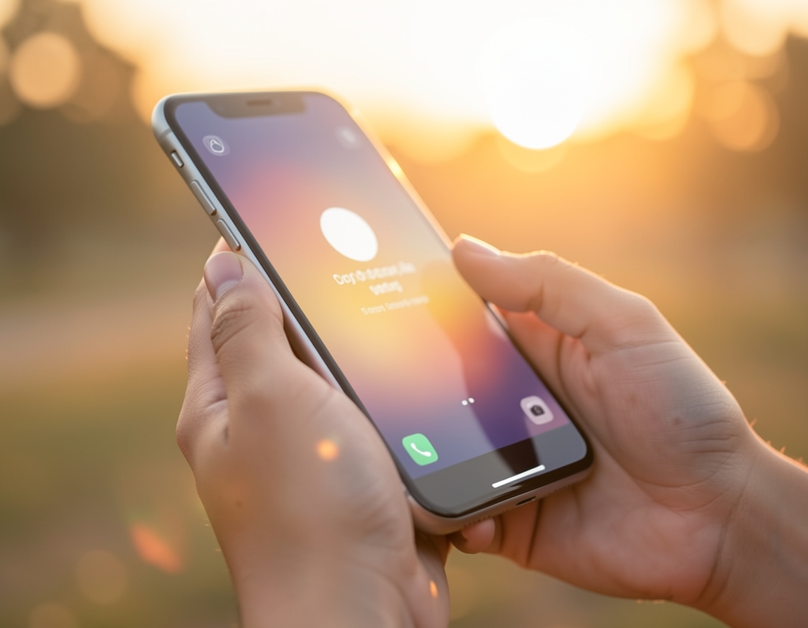 Phone receiving a daily message