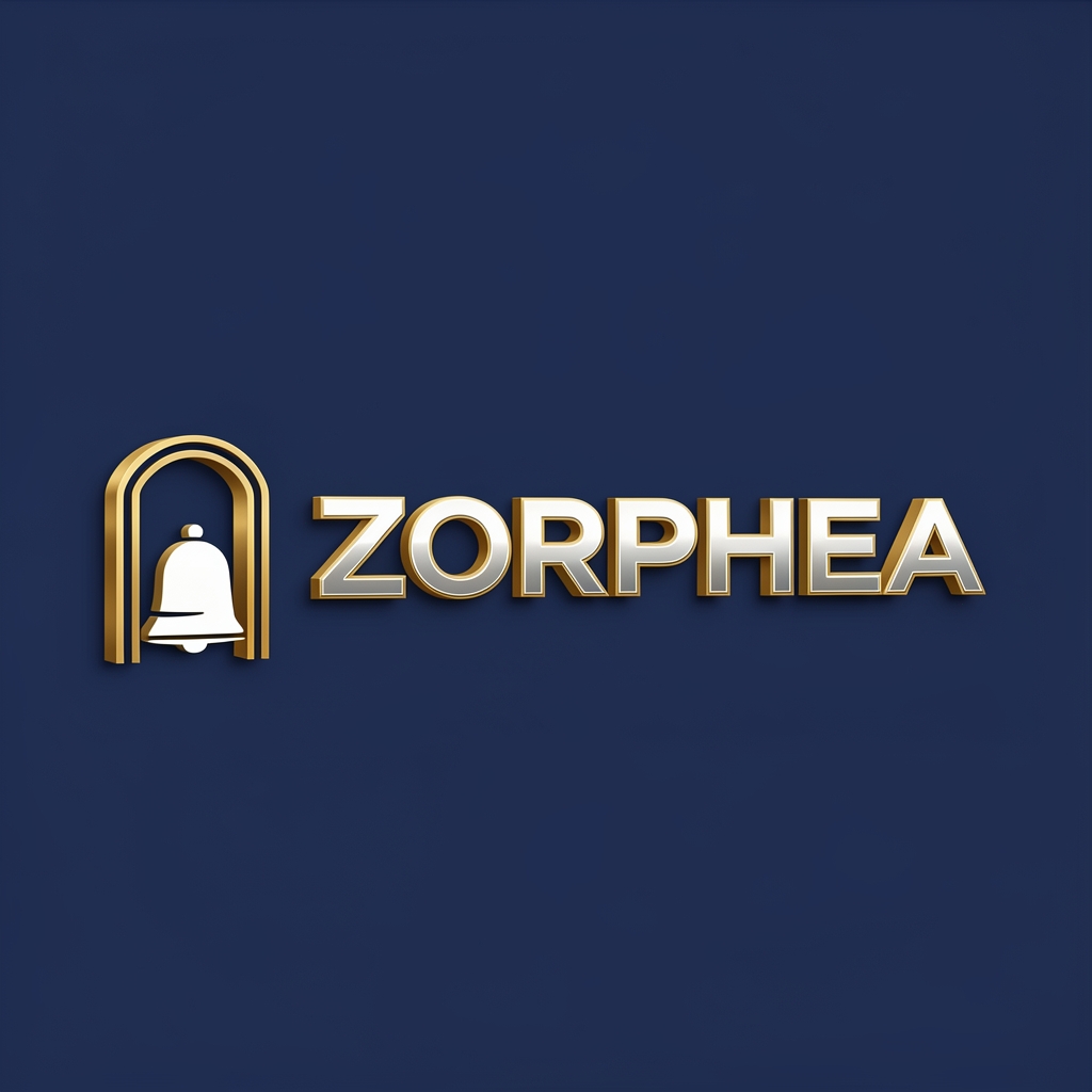 ZORPHEA primary logo on midnight blue