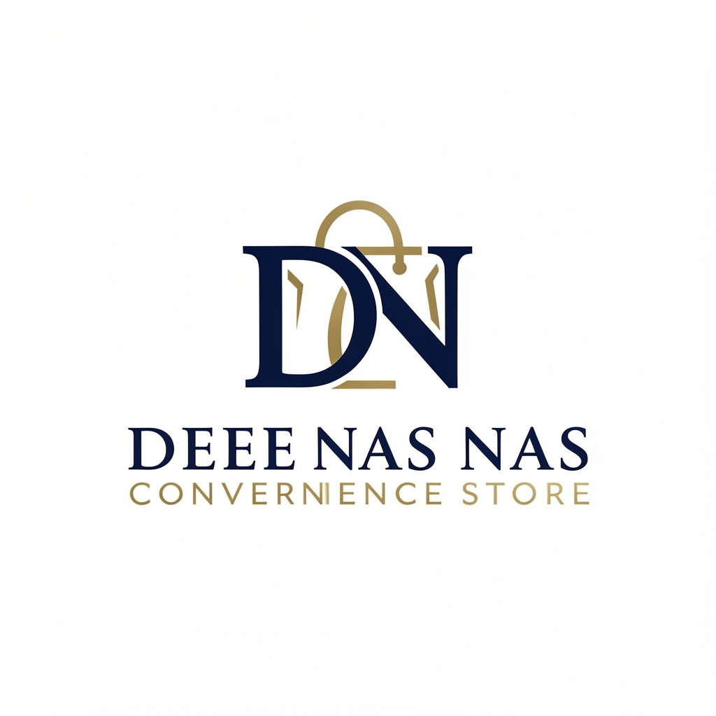Dee Nas Convenience Store — DN monogram logo