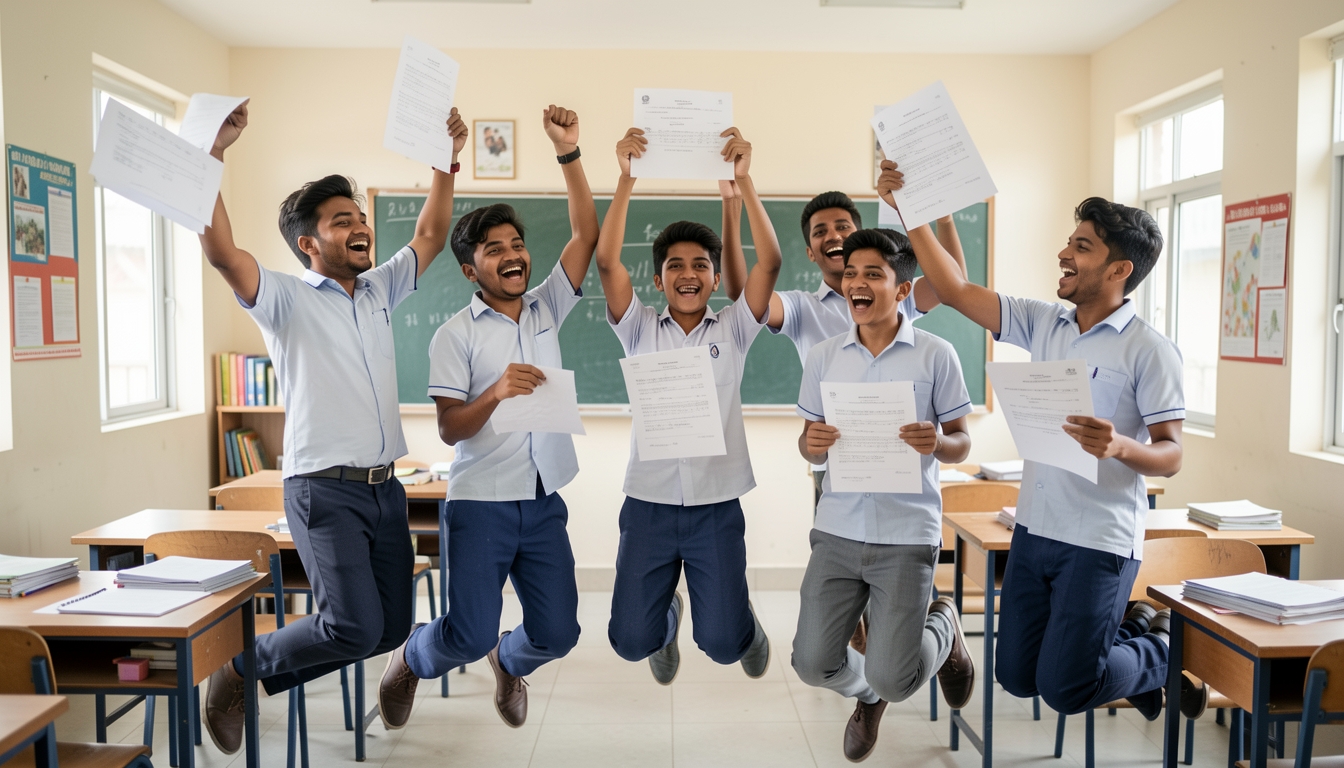 Student results celebration