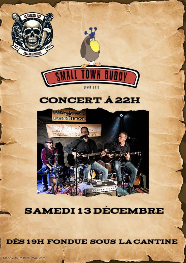 Small Town Buddy - Samedi 13 Décembre