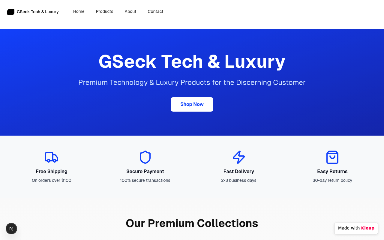 Computers website example