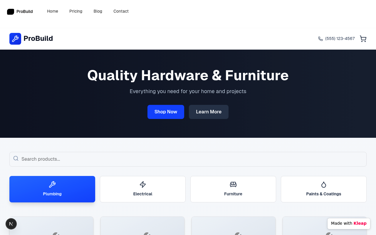 WhatsApp website example