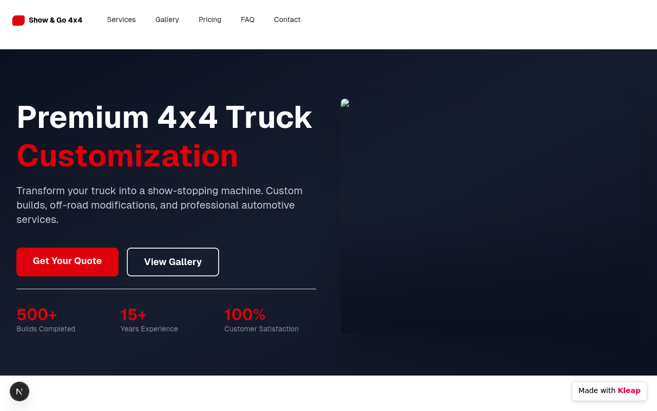 Top Banner website example