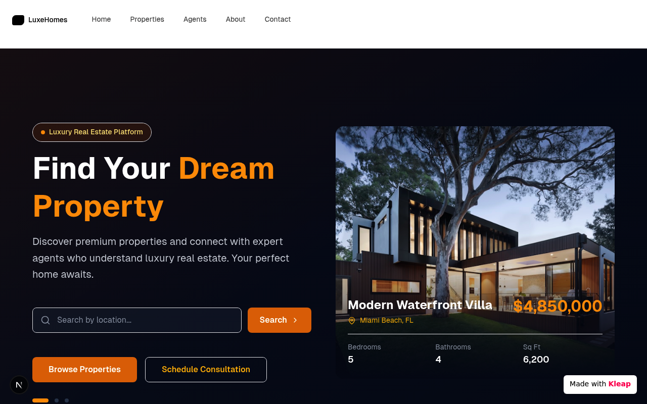 Design Requirements

Clean website example