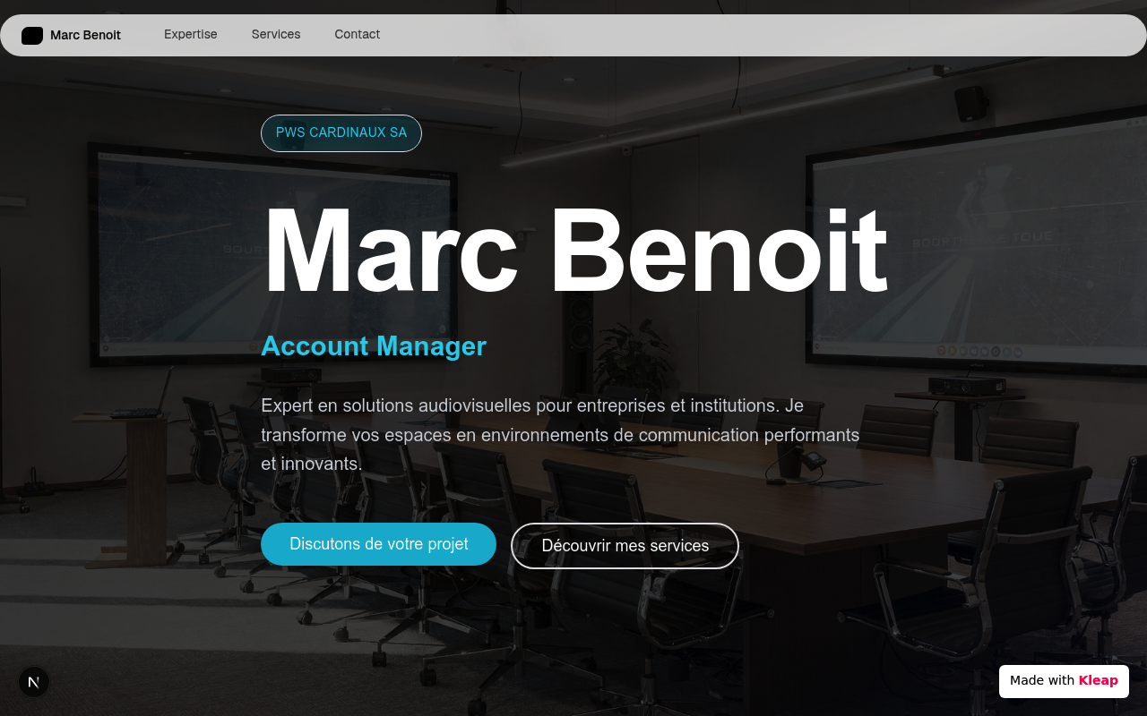 marc-benoit-pwscardinaux website example