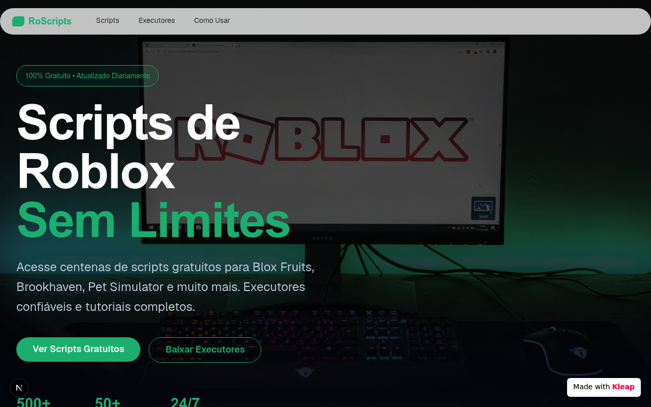 exploits de roblox junto com scripts website example