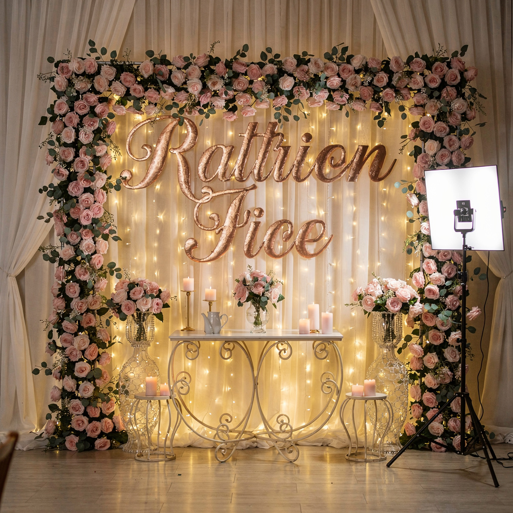 Backdrop Romantik Fejese