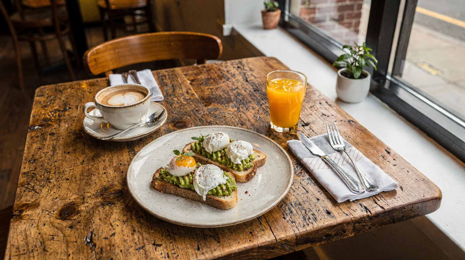 Australian brunch spread