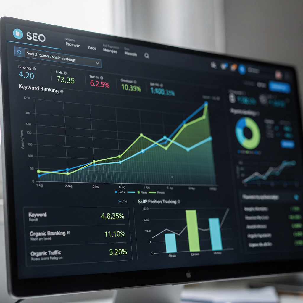 SEO analytics dashboard