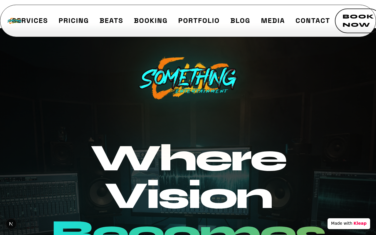 Something Else Entertainment website example
